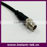 INST M12 4pin female waterproof connector assembly cable connector