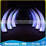 popular inflatable party LED pillar inflatable ox horn inflatable shine ivory for sale
