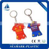 2016 Most Popular Custom Made Rubber 3d Fans Keychain for World Cup