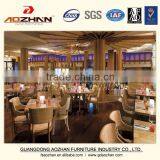 5 Star Hotel Restaurant New Design Fabric Dining Chair and Table