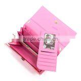 Guangzhou Factory Direct Trendy Style Bowknot Ornament Plain Color Ladies pu Leather Wallet thumbnail-6