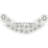 Factory Direct Iron on Rhinestone Iron on Applique Beaded Collar thumbnail-2