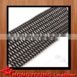 two-tone mutil-color metalic bigger Toothpick grain leather