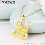 Xuping Jewelry Alphabets Pendant Designs, Necklace Pendant, Alphabet Letter thumbnail-3