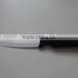 4 Inch White Blade Ceramic Fruit Knife With Black Soft Touch Handle thumbnail-1