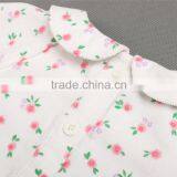Flower Printed Corduroy Kids Safety High Visibility Girl Shirt thumbnail-6