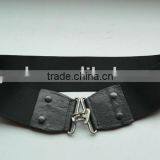 Black Elasticated Cinch Belt thumbnail-1