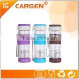 Customized Large Mouth Glass Tea Infuser Water Bottles thumbnail-5
