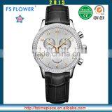 FS FLOWER - Chinese Wholesale Unisex Women Men Watches Luxury Japan Moonphase Chronograph Movt Watches thumbnail-3