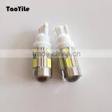 New car accessories products t10 5630 10SMD auto led lamp led interior light backup light with lens