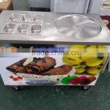 2015 Flat Round Pan Fried Ice Cream Machine CB1+6 With Stainless Steel Body