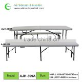Folding plastic table with stools for restaurant and school