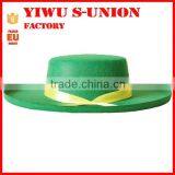 Party Green Zorro Hat Carnival Flat Wide Brim Decoration Carnival Zorro Hat thumbnail-2