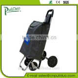 Popular Foldable 4 Wheeled Shopping Cart With Adjustable Handle