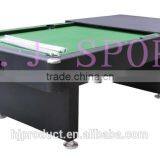 Factory Promotion 7' High Quality Wooden 2 in 1 Multi Games Table. Pool Table, Dinning Table. thumbnail-3