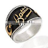 925K Sterling Silver Ataturk Moonstar Men Ring thumbnail-1