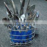 24 Pieces Stainless Steel Cutlery Set With Stand thumbnail-1