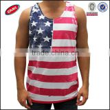 best selling unisex american flag tank top wholesle china manufacturer
