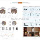6063 T5 Anodizing Aluminum Profile for Closet Door Wardrobe Door thumbnail-3