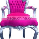 baroque hot pink armchair - antique chair
