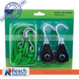 1/4" Solid Braided Polypropylene Rope Motorcycle Trailer Rope Ratchet Tie Down,1/4" Rope Ratchet thumbnail-1