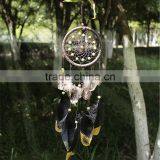 Promotional Christmas Gift Ornament Home Room Interior Decoration Accessories Handmade Traditional Black Leather Dream Catcher thumbnail-4