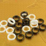 Zirconia Ceramic Ring Jewelry Laser Engraved Triangle Ring Men thumbnail-1