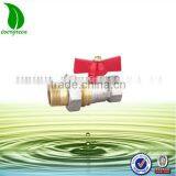 Butterfly Type Brass Ball Valve With Nipple CE Approved thumbnail-1