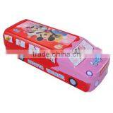 Custom Color Metal Rectangular Cartoon Tin Pencil Box