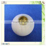 China Factory Ball Shape Poplar Wooden Candle Stand Holder thumbnail-2