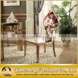 flower shape fabric cover dining chair for hotel