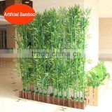 Green decorative bamboo fencing