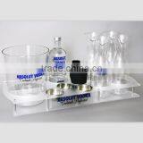 Custom Made Acrylic Glass Tray for Bar Service thumbnail-2