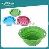 Wholesale Silicone Feed Dog Water Bowl Dog,Pet Travel Dog Food Bowl,Colored Bowl Feeder thumbnail-1