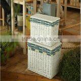 Hand-Woven Willow Dirty Clothes Basket thumbnail-5