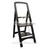 High Quality 3 Step Wood Fold Step Stool Multifunction Step Ladder thumbnail-2