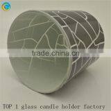 Embossed Green Glass Vase Glass Jars for Sale thumbnail-5
