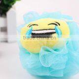 Novelty Cartoon Expression Baby Bath Sponge Shower Ball Wholesale Bath Sponge Shower Puff thumbnail-5