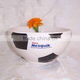 Hot Sale Half Football Chip Stoneware Bowl With Logo thumbnail-1