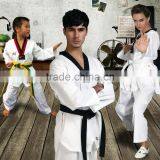 Black V Neck High Quality Factory Customized 100% Cotton Taekwondo Uniform thumbnail-1