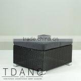 Kessler Wicker Ottoman - Outdoor Wicker Ottoman thumbnail-1