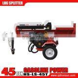 B&S 420cc, Kohler 429cc, Honda 389cc Gasoline Engine Hydraulic 45ton Horizontal Firewood Processor thumbnail-1
