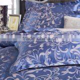 2016 Jacquard Lake Blue Satin 4pcs Bedding Sets Including Duvet Cover Bed Sheet Pillowcases Set Twin King Queen Full Size. thumbnail-4