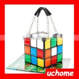 UCHOME Lady Girlish Magic Cube Bag/Tote/Handbag Women's Hot Cute Magic Cube Bag Purse Korean Fashion