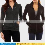 Women Autumn Sweater Thicken Embossed Print Pullovers Zipper Hoodie Moleton Coat thumbnail-1