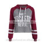 Long Sleeve Cropped Top Hoodie For Women Ladies Crop Hoodies thumbnail-2