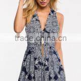 2016 Best Selling Boho Blues Girls Fashion Romper OEM Service thumbnail-2