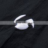 Wholesale Mens Black Short Sleeve Cotton New Model Shirt With Embroidery Logo thumbnail-3