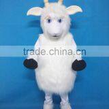 Party Use Customized Polyfoam Adult Wearing White Goat Mascot Costume thumbnail-1
