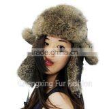 CX-C-241B Hot Selling Rabbit Fur Earmuff Trapper Fur Hat thumbnail-4